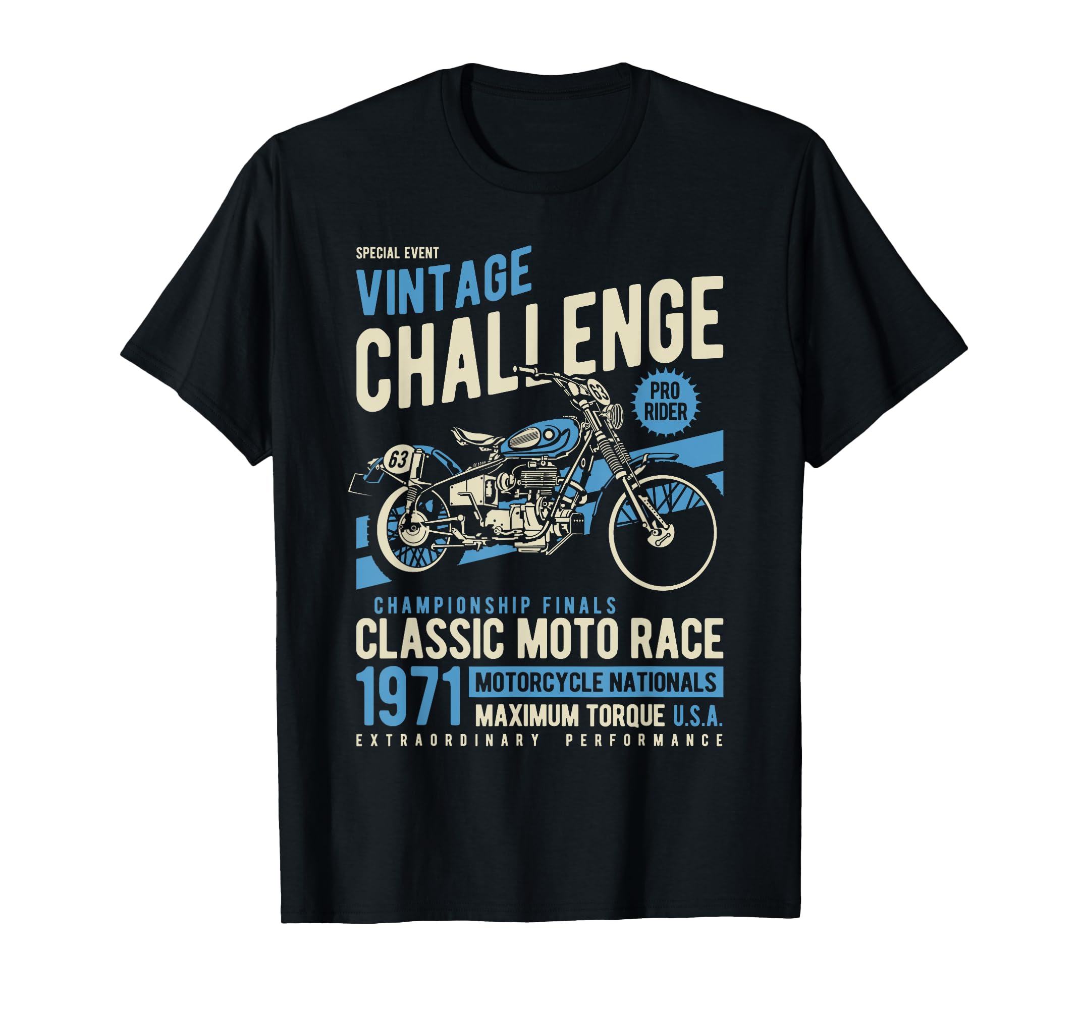 Challenge Motorcycle Race T-Shirt - Fun Novelty Design for Adults - T-Shirt, Sweatshirt, Hoodie
