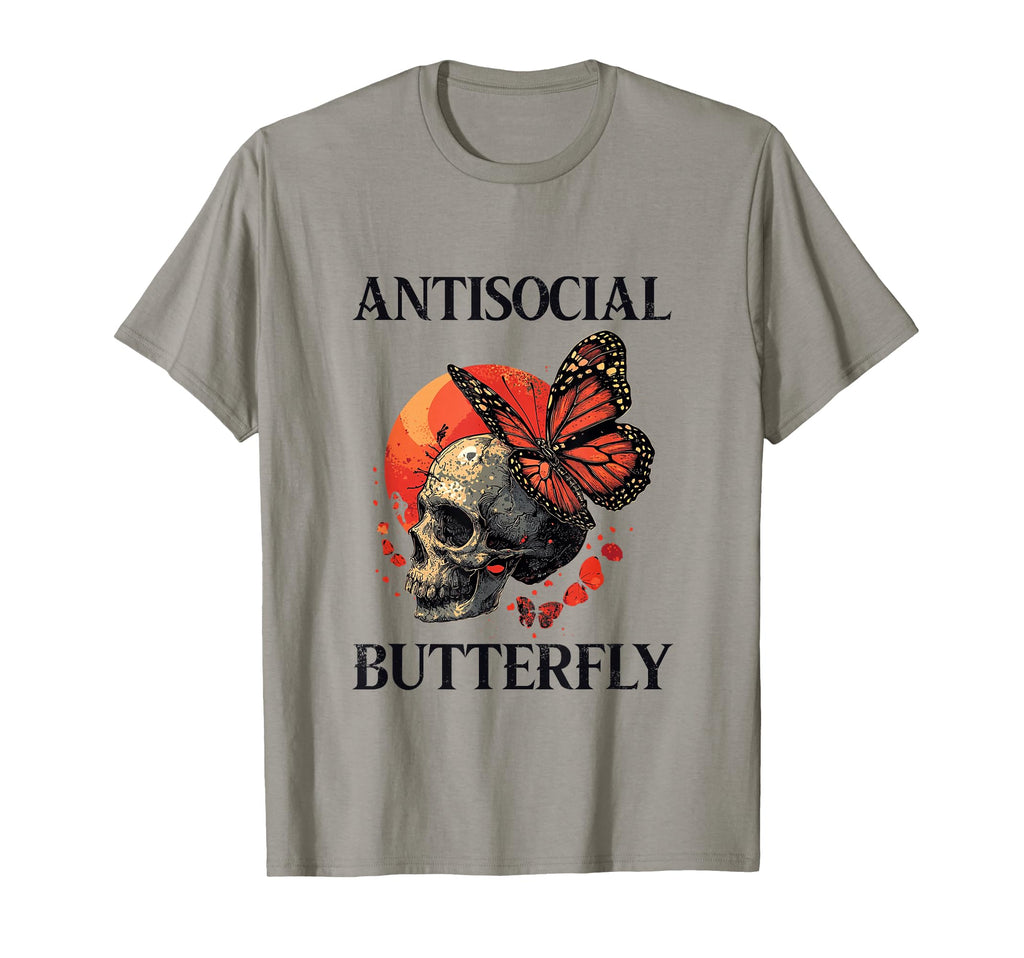 Antisocial Butterfly Gift T-Shirt - Casual Everyday Wear Men Women - T-Shirt, Sweatshirt, Hoodie