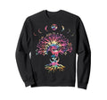 Sacred Yoga Tree Meditation Om Sweatshirt - Minimalist Print for Adults - T-Shirt, Sweatshirt, Hoodie