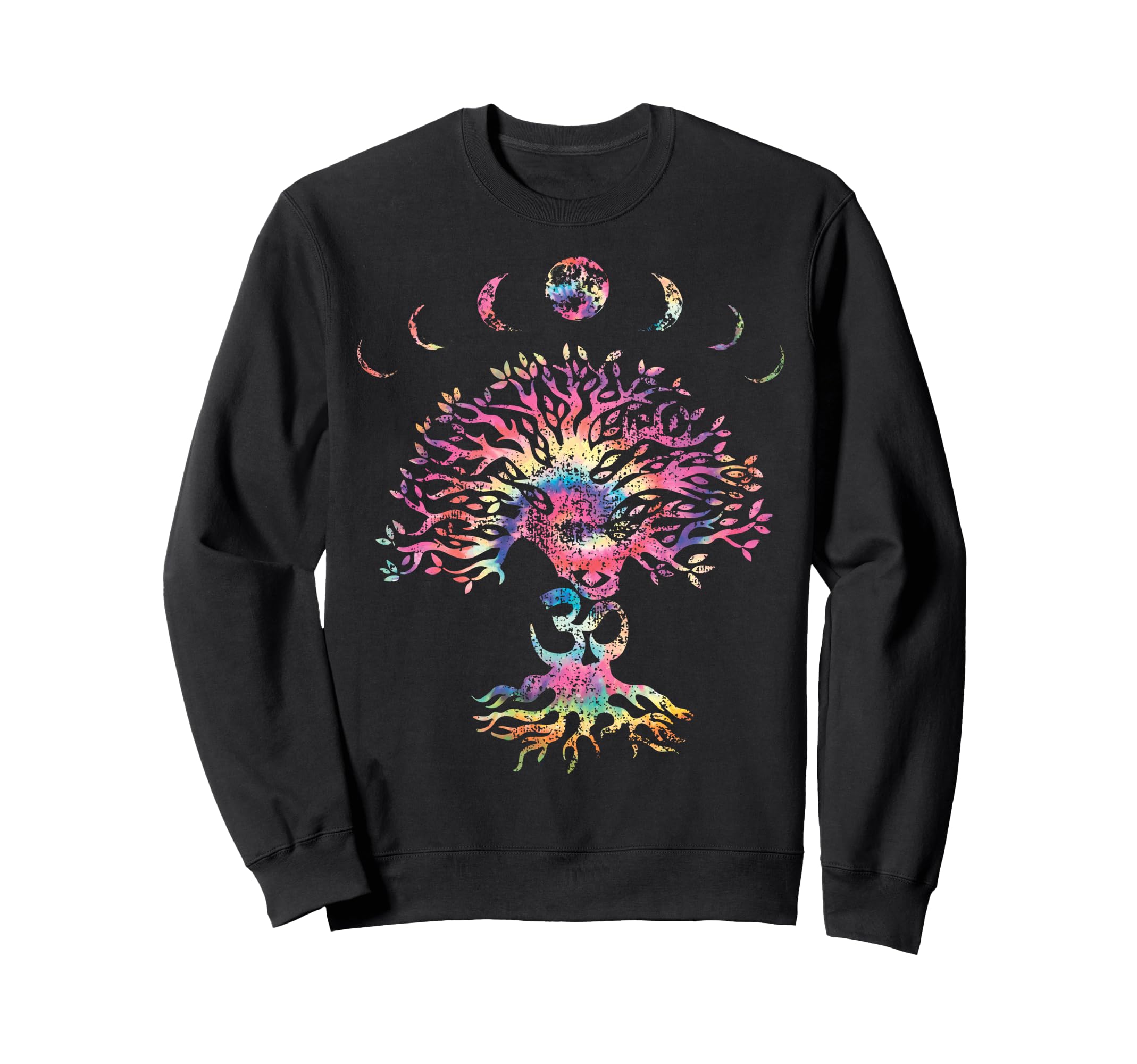 Sacred Yoga Tree Meditation Om Sweatshirt - Minimalist Print for Adults - T-Shirt, Sweatshirt, Hoodie