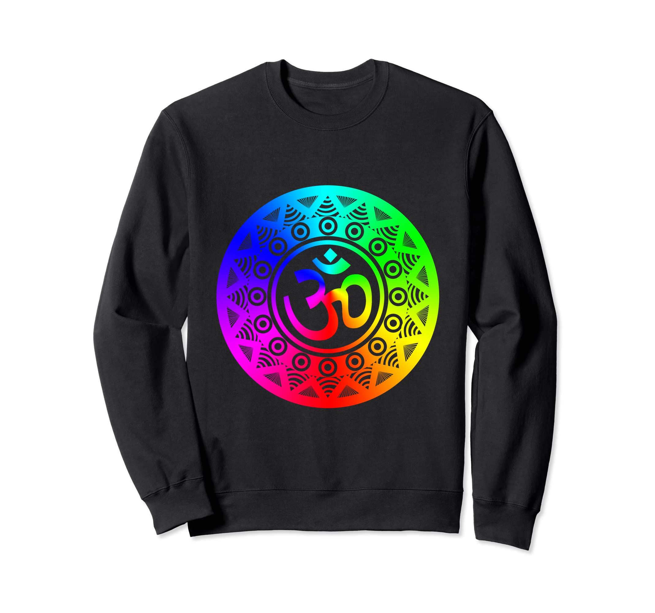 Om Symbol Colorful Mandala Sweatshirt - Fun Novelty Design Men Women - T-Shirt, Sweatshirt, Hoodie