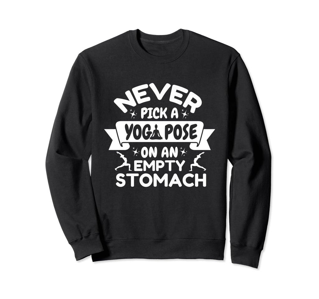 Yoga Pose Funny Yoga Sweatshirt - Aesthetic Graphic for Adults - T-Shirt, Sweatshirt, Hoodie