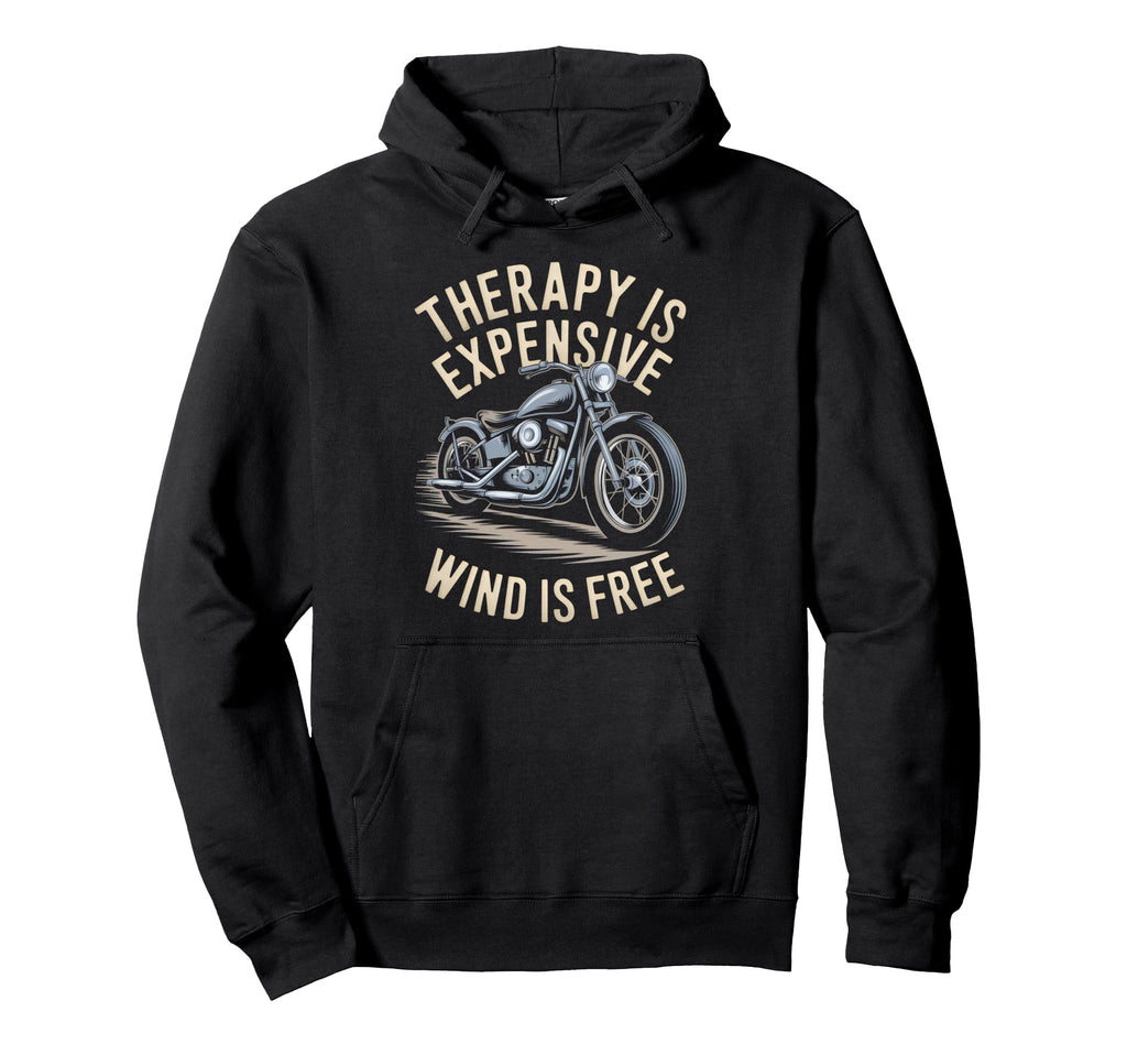 Therapy Is Expensive Wind Is Free Hoodie - Aesthetic Graphic for Adults - T-Shirt, Sweatshirt, Hoodie