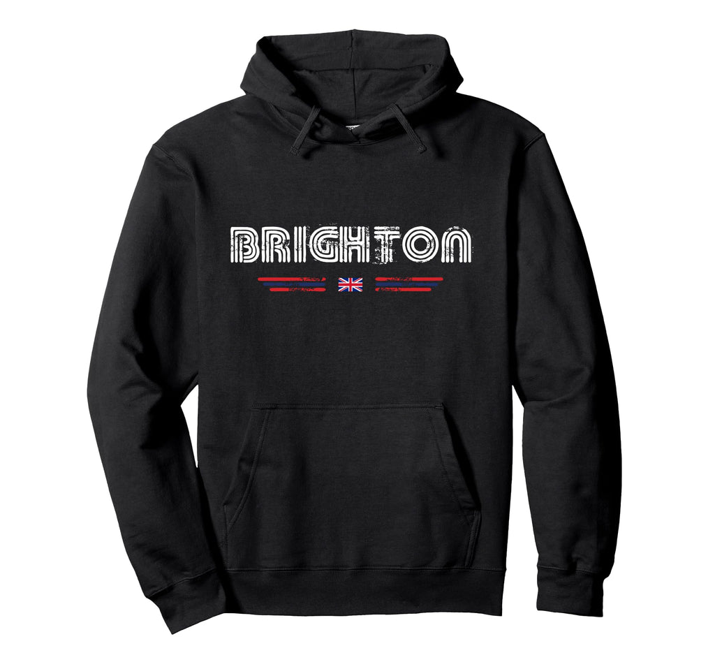 Brighton United Kingdom Uk 70S 80S Type Hoodie - Graphic Print Men Women - T-Shirt, Sweatshirt, Hoodie