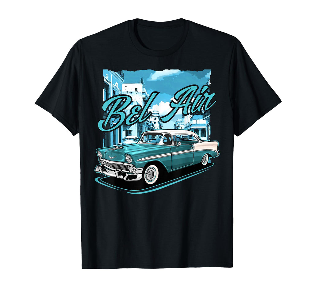 1957 1956 Bel Air 1955 Cars 50S T-Shirt - Aesthetic Graphic for Adults - T-Shirt, Sweatshirt, Hoodie