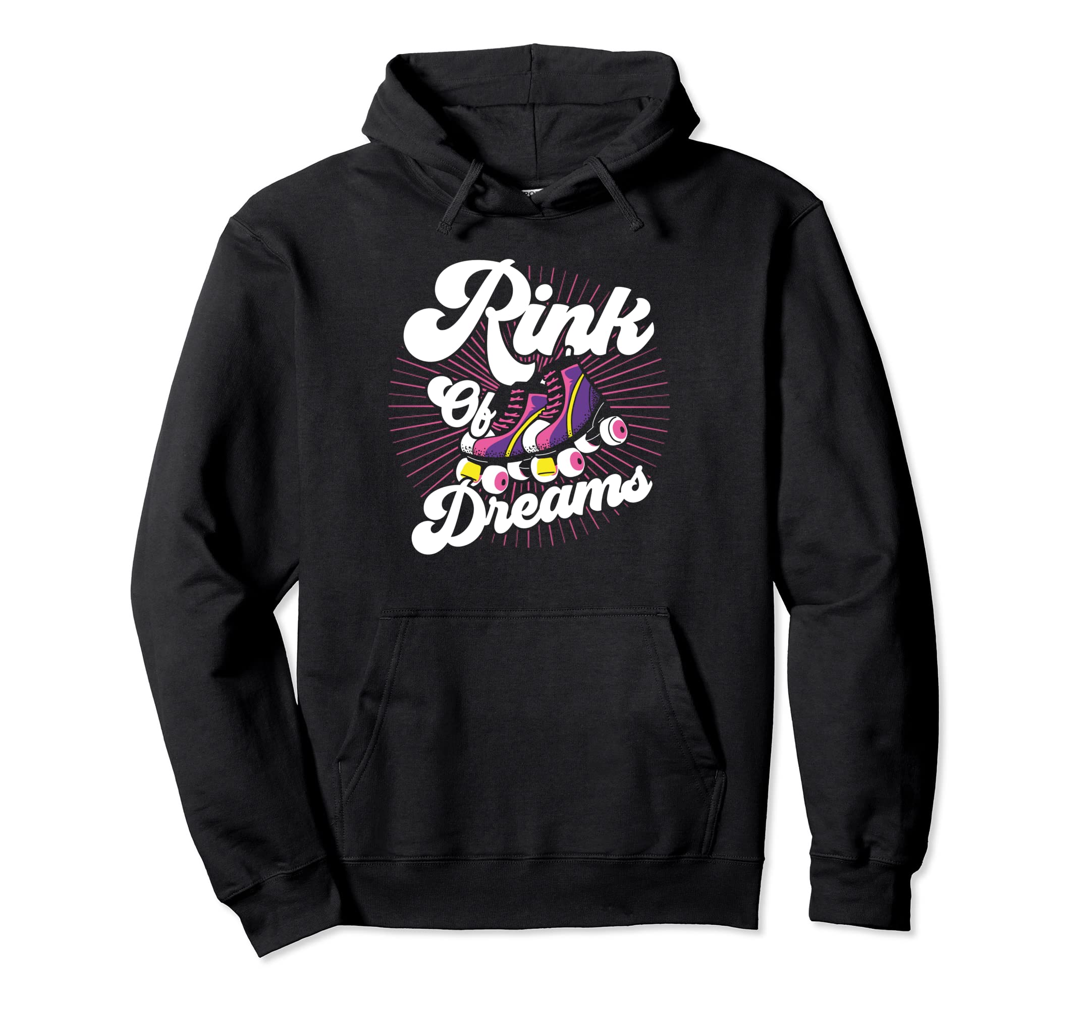 Roller Skates Rink Dreams Roller Skating Hoodie - Graphic Print Men Women - T-Shirt, Sweatshirt, Hoodie