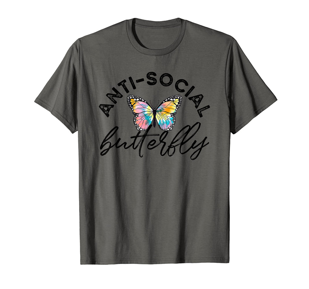 Funny Antisocial Butterfly T-Shirt - Fun Novelty Design for Adults - T-Shirt, Sweatshirt, Hoodie