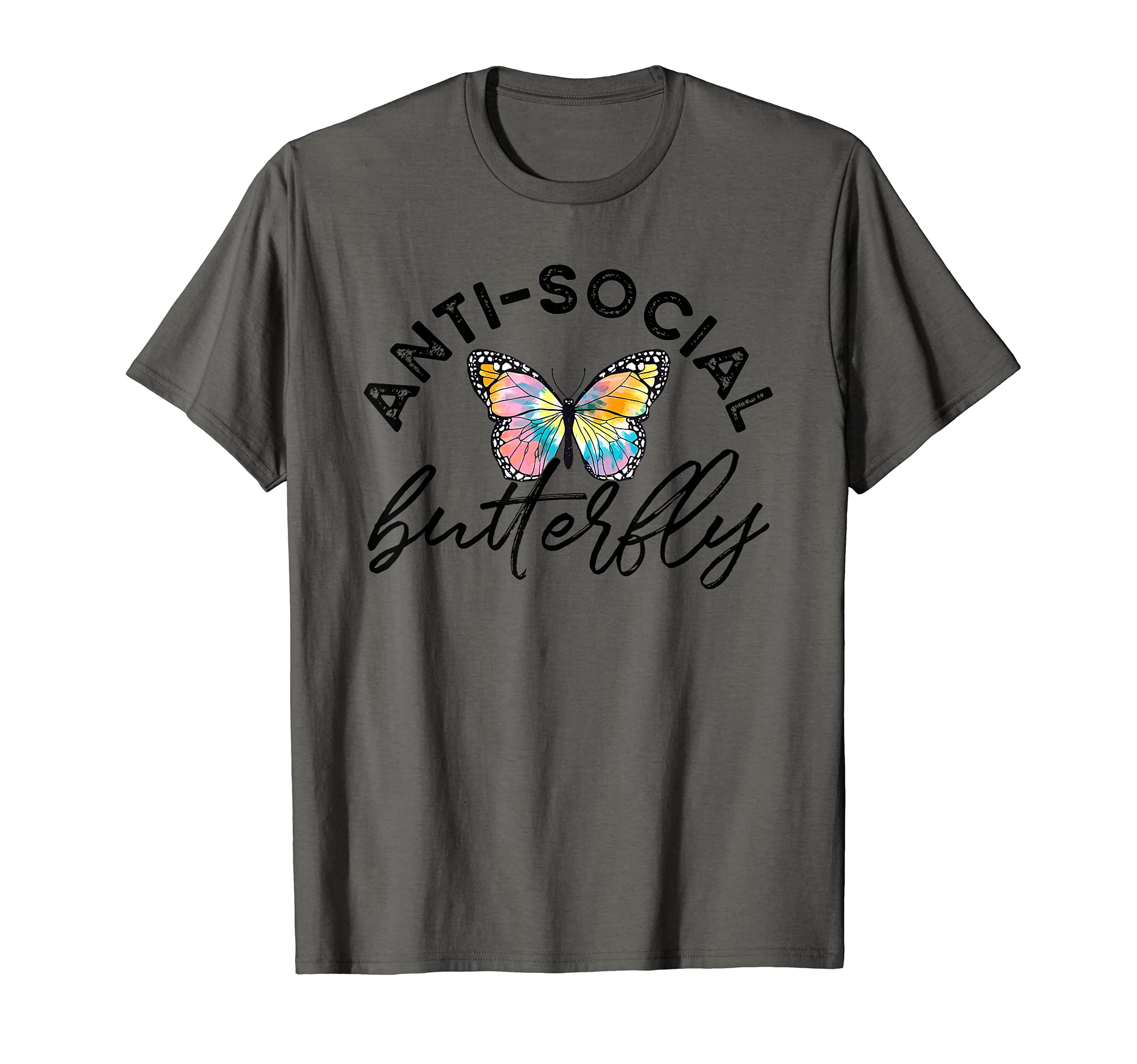 Funny Antisocial Butterfly T-Shirt - Fun Novelty Design for Adults - T-Shirt, Sweatshirt, Hoodie