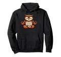 Meditation Owl Yoga Pose Relaxing Animal Hoodie - Unique Graphic for Adults - T-Shirt, Sweatshirt, Hoodie