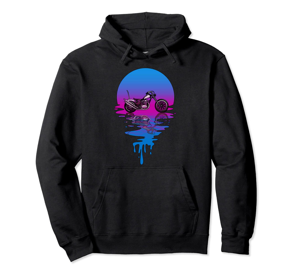 Sunset Chopper Hoodie - Casual Everyday Wear Unisex - T-Shirt, Sweatshirt, Hoodie
