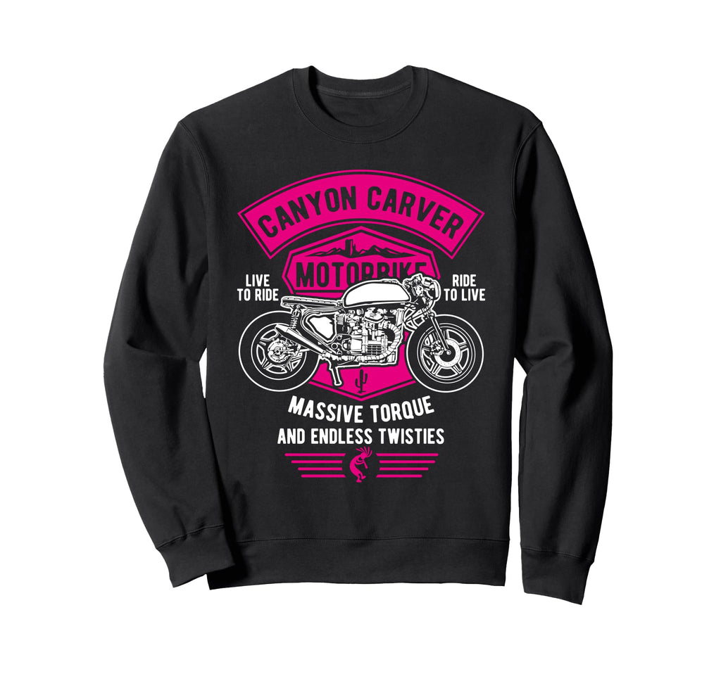 Canyon Carver Motorcycle Sweatshirt - Novelty Apparel Unisex - T-Shirt, Sweatshirt, Hoodie