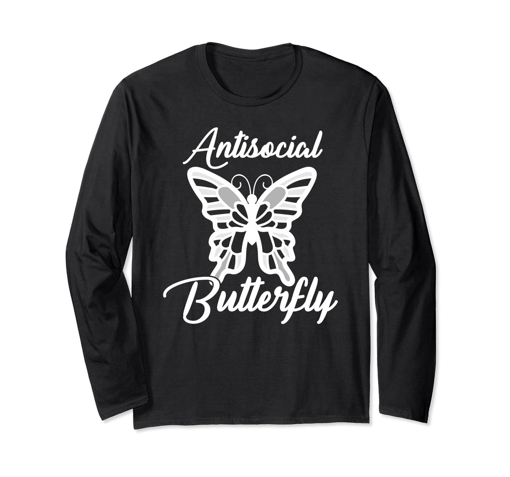 Antisocial Butterfly T-Shirt - Trendy Graphic Unisex - T-Shirt, Sweatshirt, Hoodie