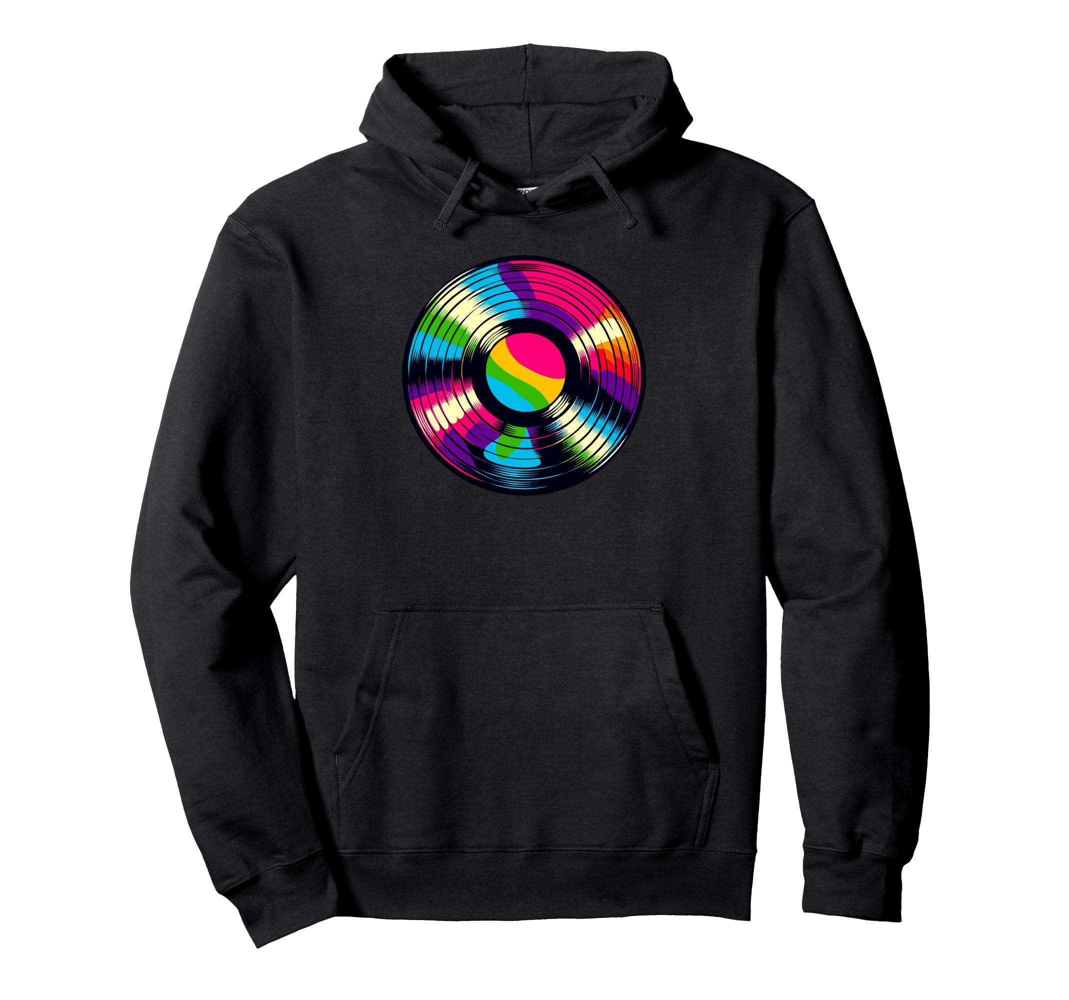 Vinyl Disc Record Player Music Hoodie - Graphic Print Unisex - T-Shirt, Sweatshirt, Hoodie
