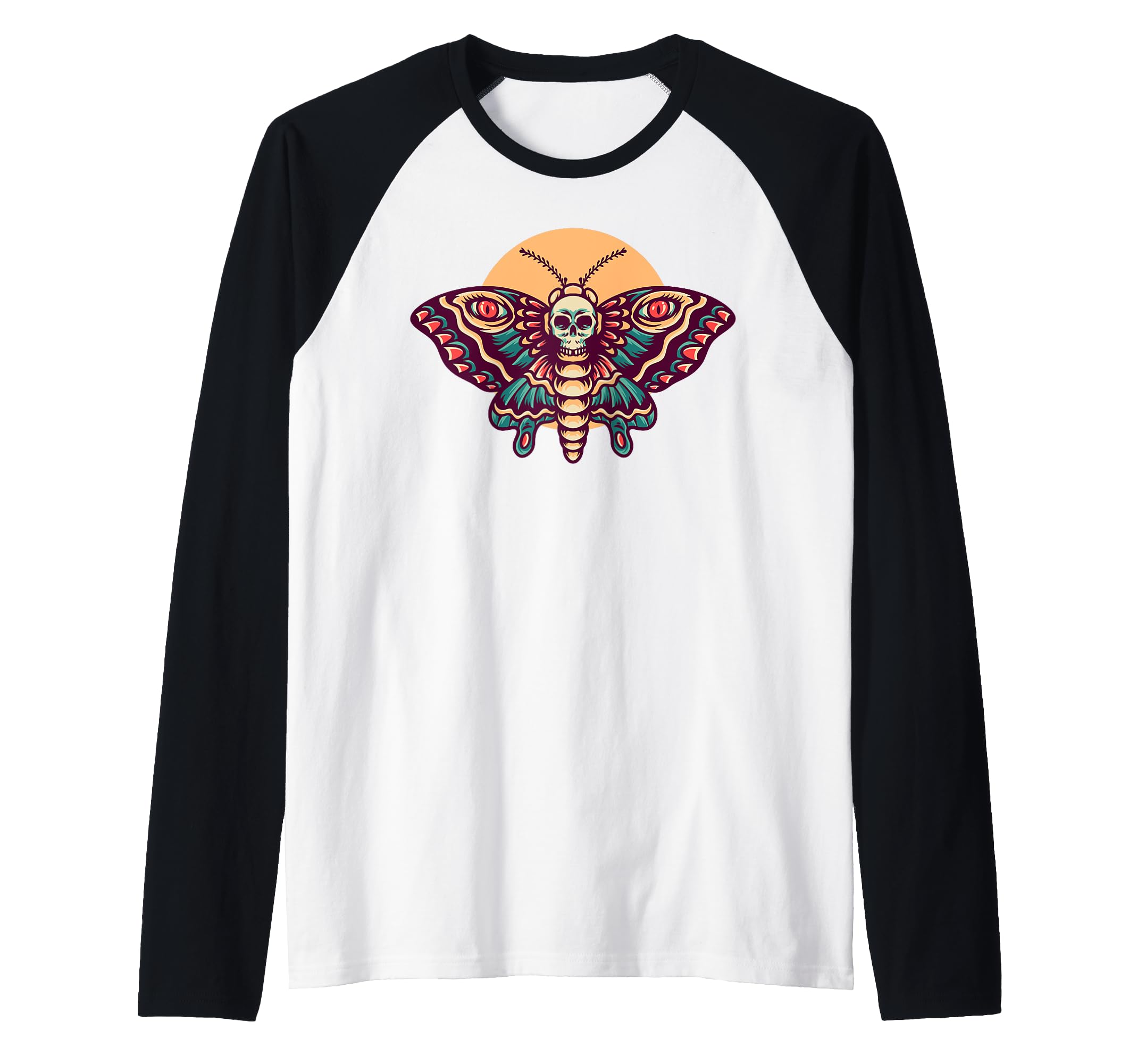 Skull Antisocial Butterfly Raglan Sweatshirt - Streetwear Style Men Women - T-Shirt, Sweatshirt, Hoodie