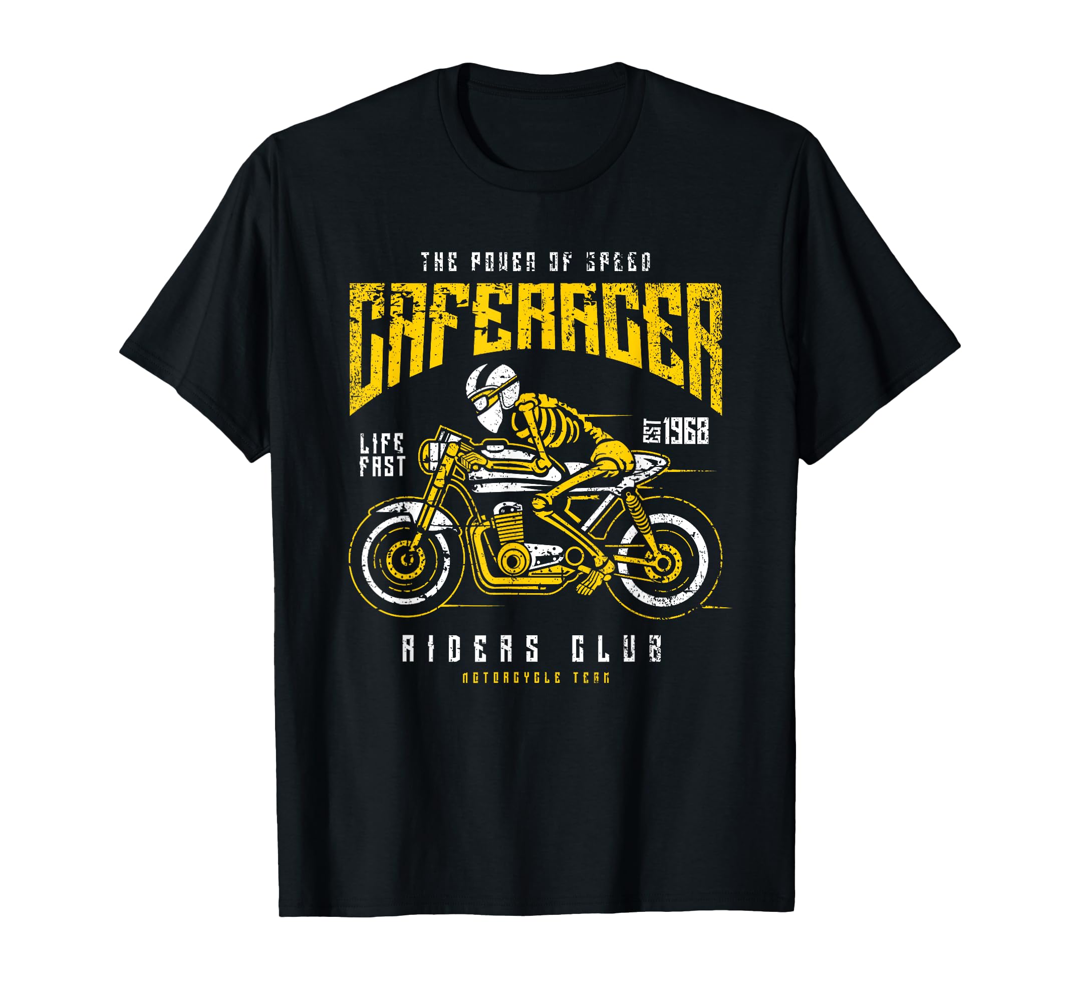 Cafe Racer Motorcycle Race T-Shirt - Trendy Graphic for Adults - T-Shirt, Sweatshirt, Hoodie
