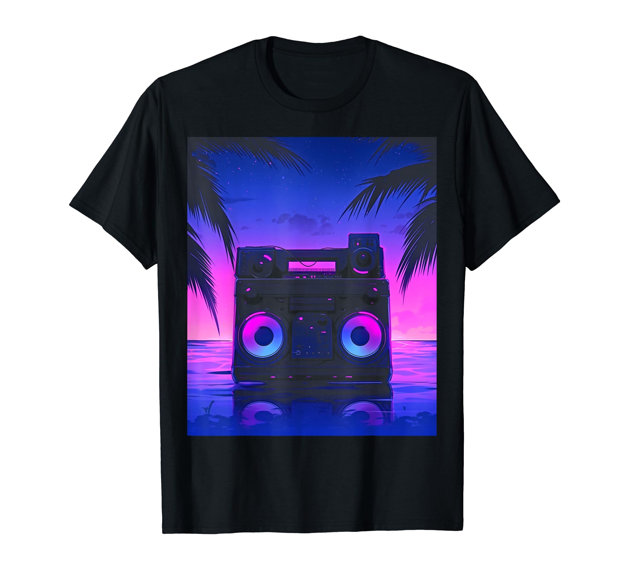 Vaporwave Stereo Speakers 80S Synthwave T-Shirt - Aesthetic Graphic Unisex - T-Shirt, Sweatshirt, Hoodie