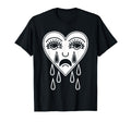 Crying Heart American Traditional Tattoo T-Shirt - Unique Graphic Unisex - T-Shirt, Sweatshirt, Hoodie