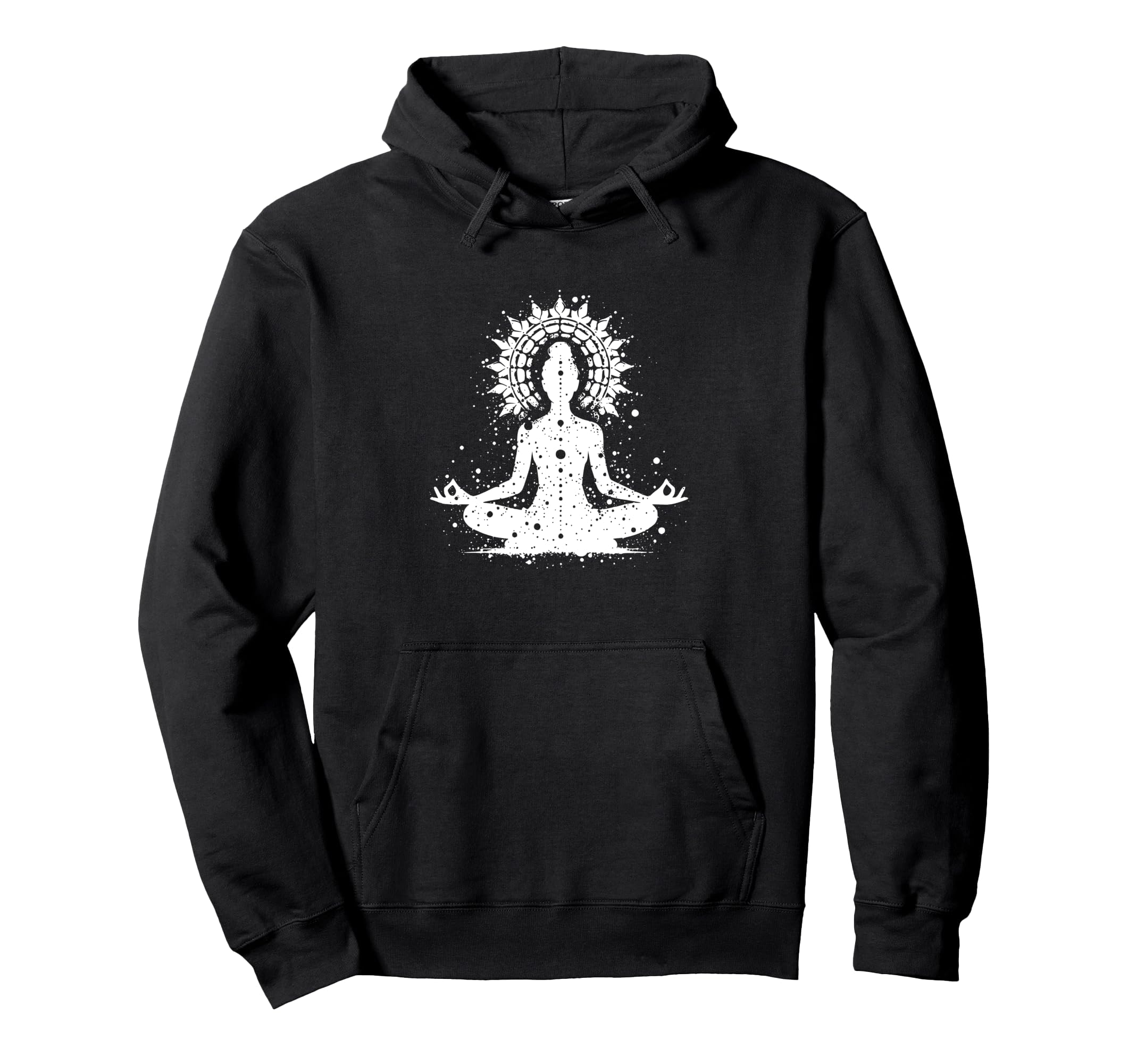 Silhouette Meditation Spiritual Motifs Hoodie - Trendy Graphic for Adults - T-Shirt, Sweatshirt, Hoodie
