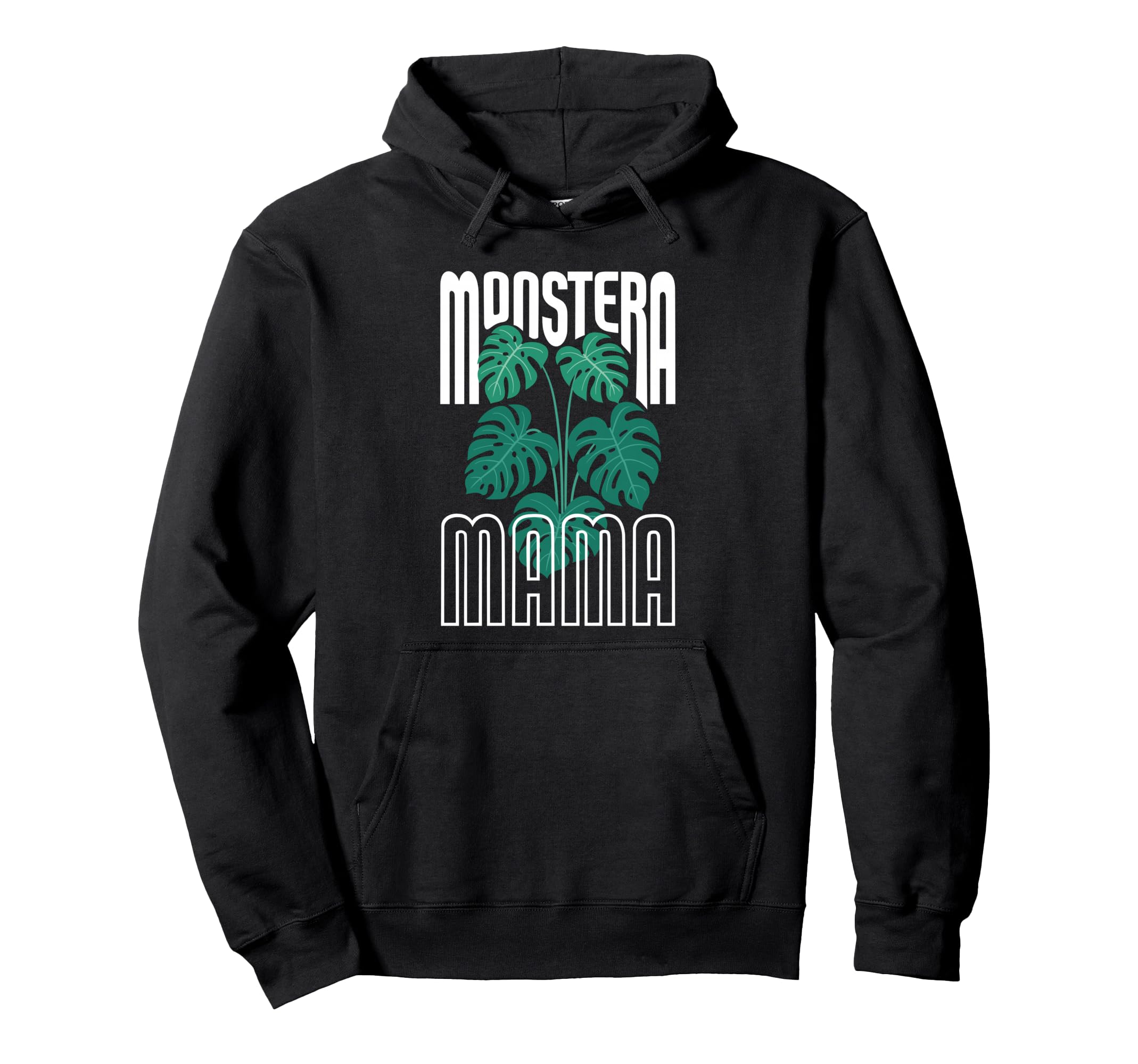 Monstera Mama Monstera Leaves Hoodie - Aesthetic Graphic Men Women - T-Shirt, Sweatshirt, Hoodie