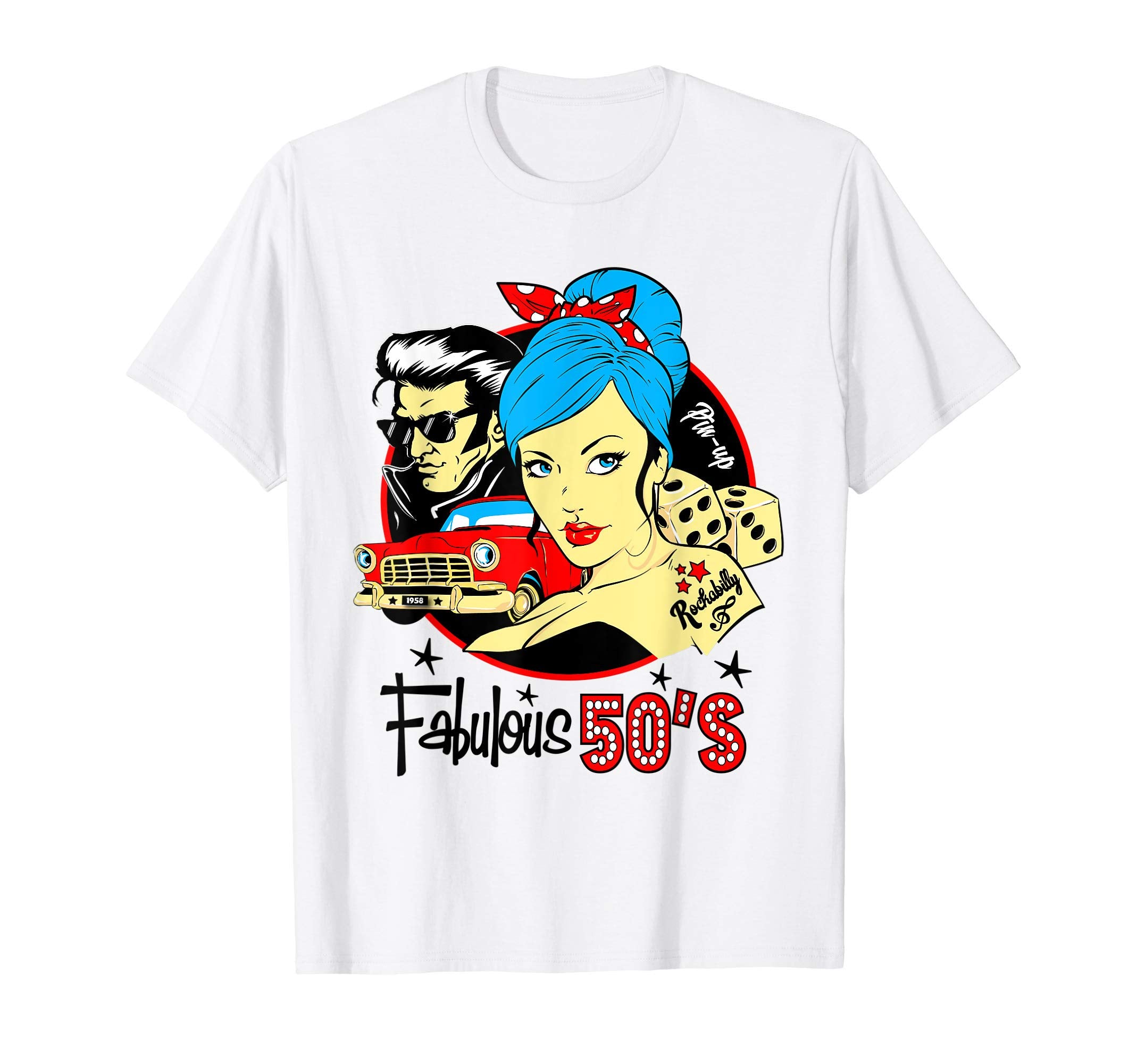 50S Rockabilly 1950S Sock Hop Doo Wop T-Shirt - Minimalist Print Men Women - T-Shirt, Sweatshirt, Hoodie