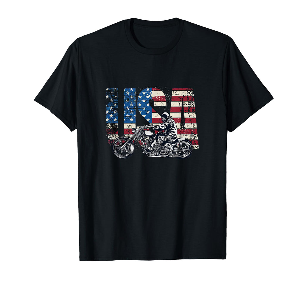 Motorcycle Usa Motorcycle T-Shirt - Aesthetic Graphic Men Women - T-Shirt, Sweatshirt, Hoodie