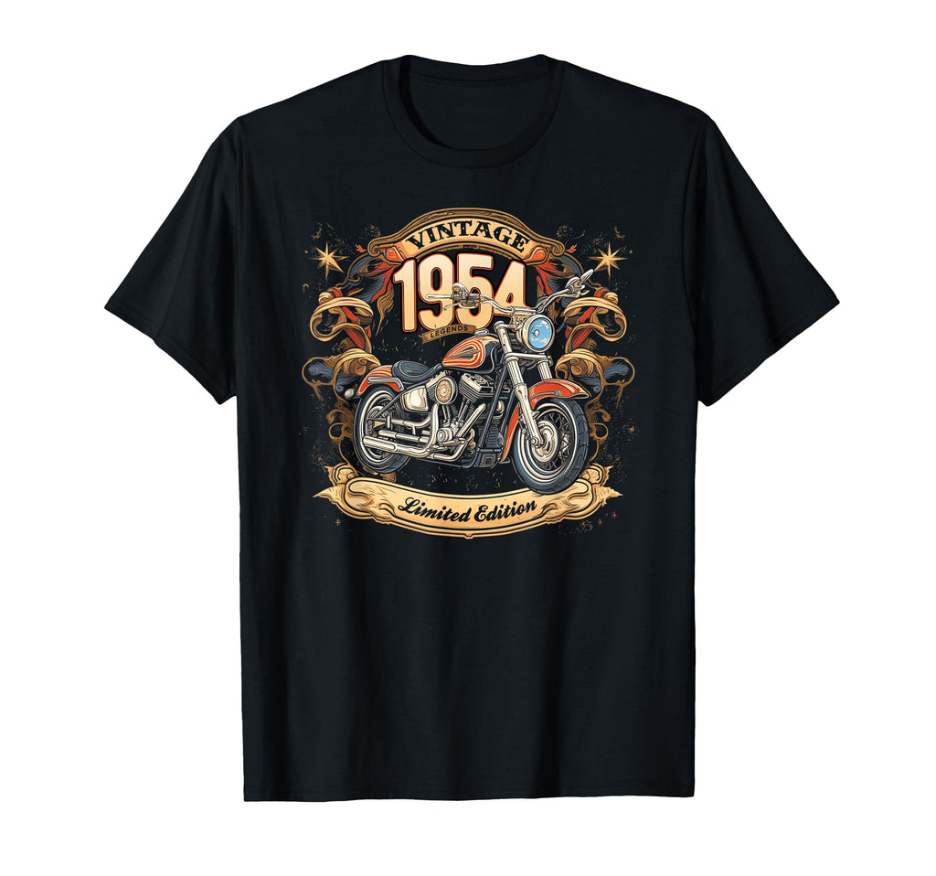 Born 1954 Motorcycle Lovers 71St T-Shirt - Trendy Graphic Men Women - T-Shirt, Sweatshirt, Hoodie