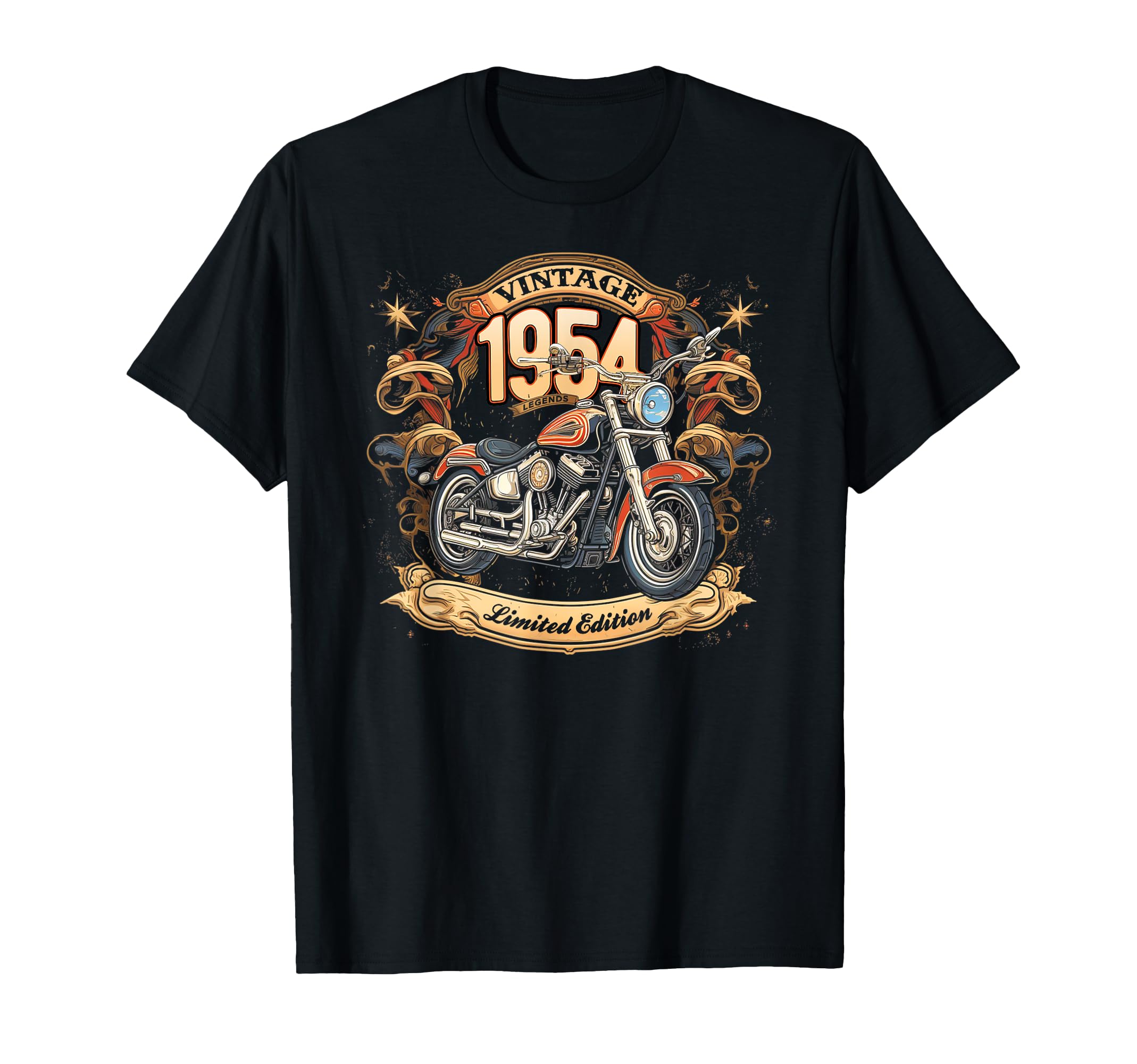 Born 1954 Motorcycle Lovers 71St T-Shirt - Trendy Graphic Men Women - T-Shirt, Sweatshirt, Hoodie