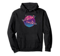 Synthwave Japanese Flower Sakura Vaporwave Hoodie - Novelty Apparel Unisex - T-Shirt, Sweatshirt, Hoodie