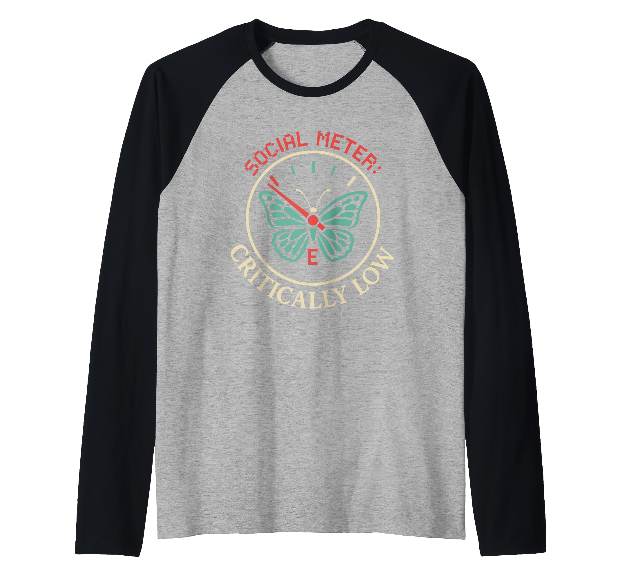 Anti Social Butterfly Introvert Meme Sweatshirt - Custom Art Print Unisex - T-Shirt, Sweatshirt, Hoodie