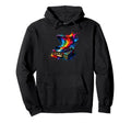 Splash Art Vinyl Record Player Music Hoodie - Aesthetic Graphic Men Women - T-Shirt, Sweatshirt, Hoodie