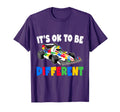 Racing Autism Its Ok To Be Different T-Shirt - Casual Everyday Wear Unisex - T-Shirt, Sweatshirt, Hoodie