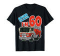 Firetruck 60Th Birthday Fireman Fire T-Shirt - Custom Art Print Men Women - T-Shirt, Sweatshirt, Hoodie