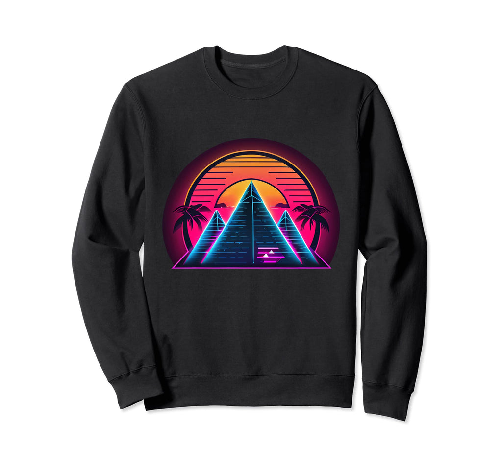 Retrowave Synthwave 80S Eighties Sweatshirt - Custom Art Print for Adults - T-Shirt, Sweatshirt, Hoodie