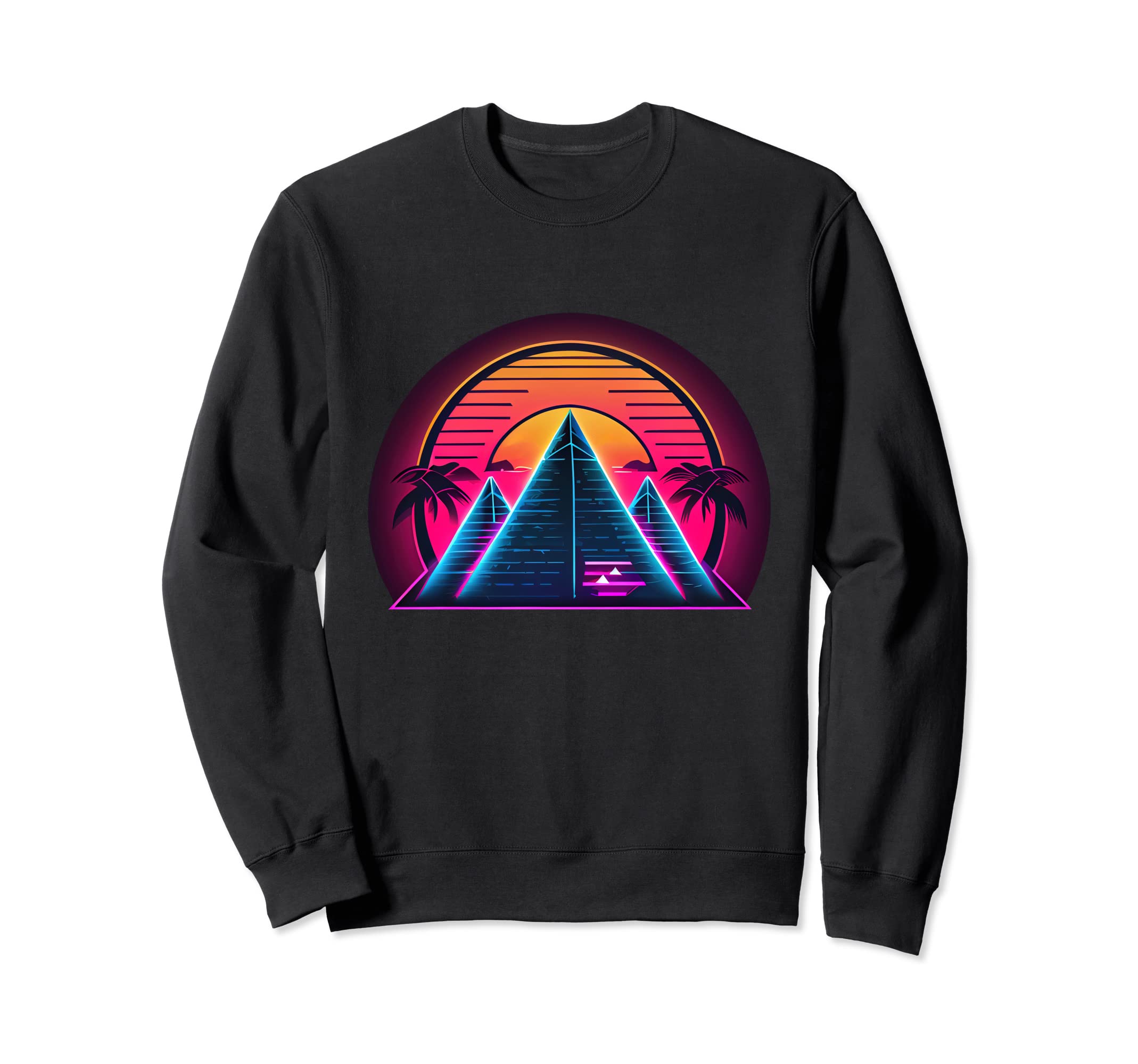 Retrowave Synthwave 80S Eighties Sweatshirt - Custom Art Print for Adults - T-Shirt, Sweatshirt, Hoodie