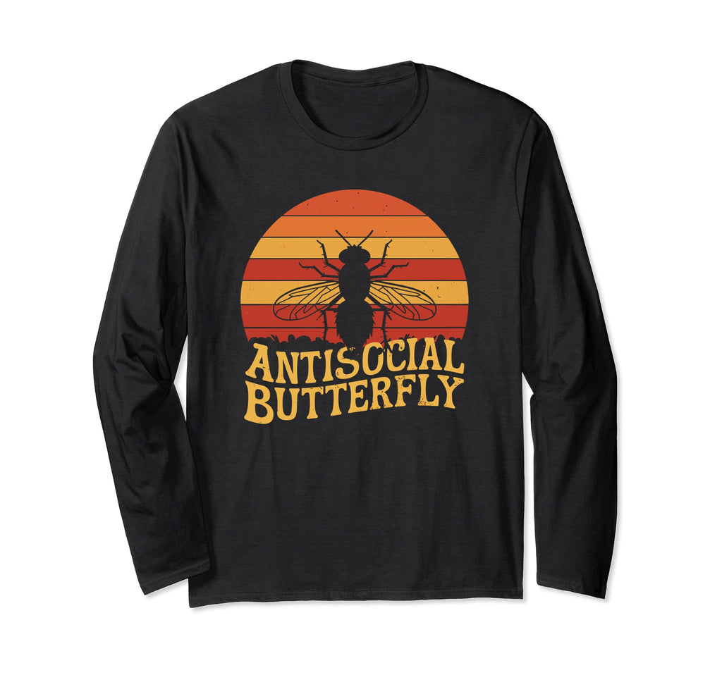 Antisocial Butterfly Housefly T-Shirt - Minimalist Print for Adults - T-Shirt, Sweatshirt, Hoodie