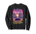 Vaporwave Futuristic Sports Car Sweatshirt - Graphic Print for Adults - T-Shirt, Sweatshirt, Hoodie