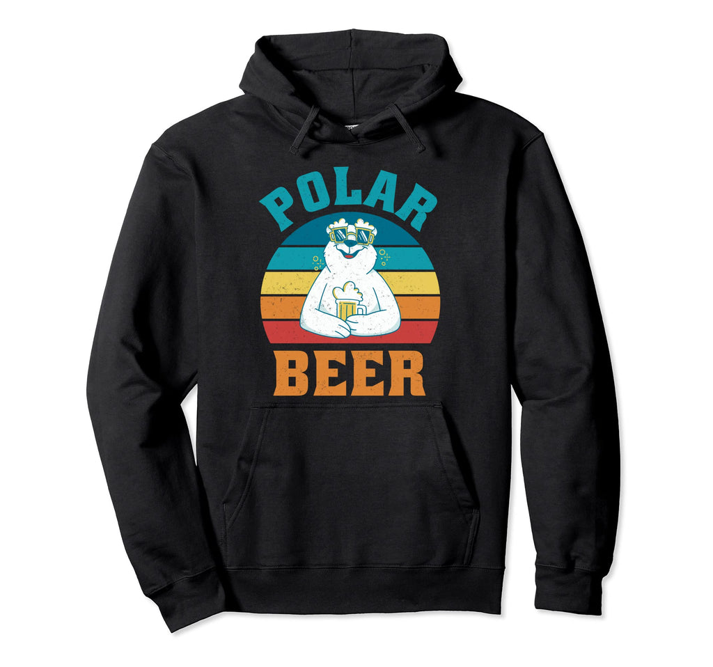 Bear Animal Beer Funny Sunset Hoodie - Fun Novelty Design Unisex - T-Shirt, Sweatshirt, Hoodie