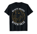 Beauty Begins Skin Self Care Art T-Shirt - Custom Art Print for Adults - T-Shirt, Sweatshirt, Hoodie