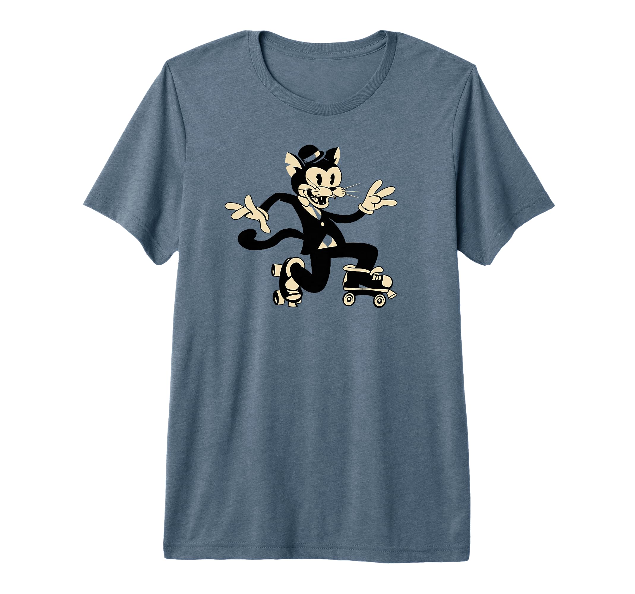 Cat Roller Skates Skater Or Tri Blend T-Shirt - Streetwear Style Men Women - T-Shirt, Sweatshirt, Hoodie