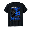 Blue Car Colorful Automotive T-Shirt - Casual Everyday Wear Men Women - T-Shirt, Sweatshirt, Hoodie