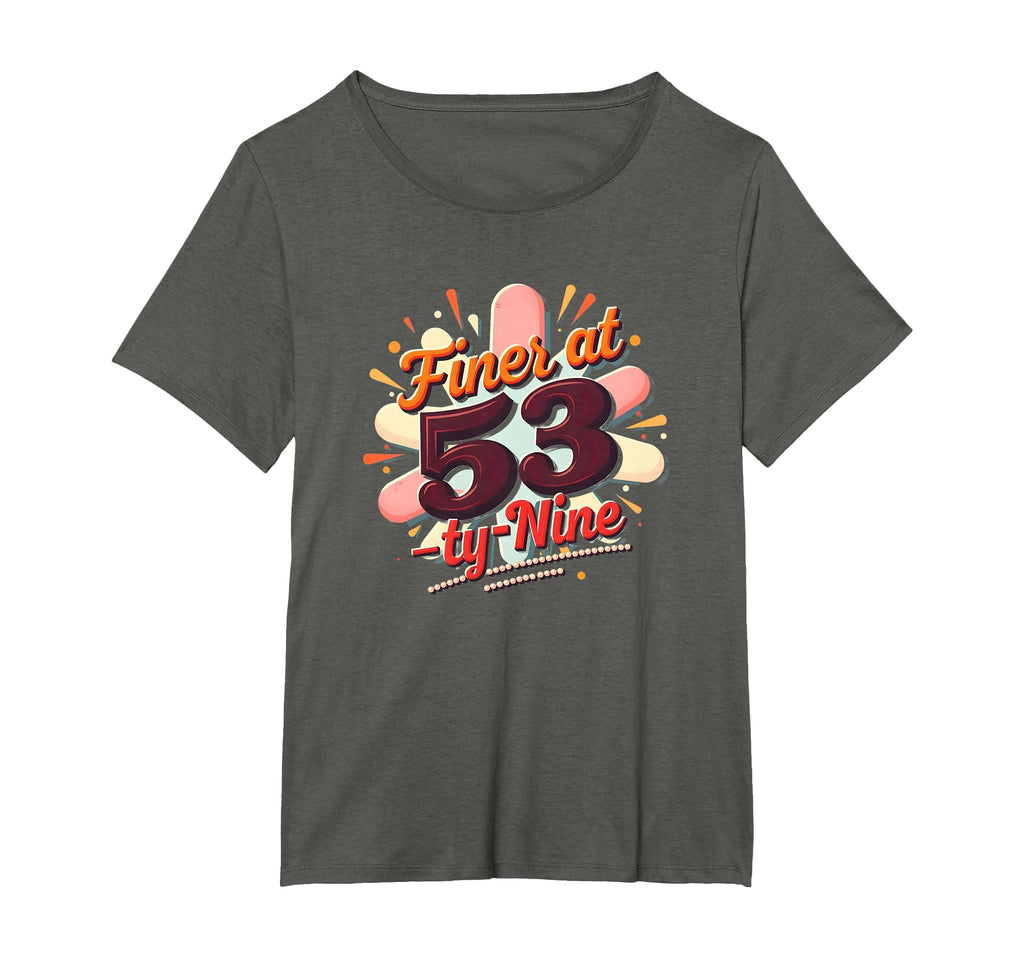 Birthday Gift Finer 53 Typography T-Shirt - Minimalist Print for Adults - T-Shirt, Sweatshirt, Hoodie