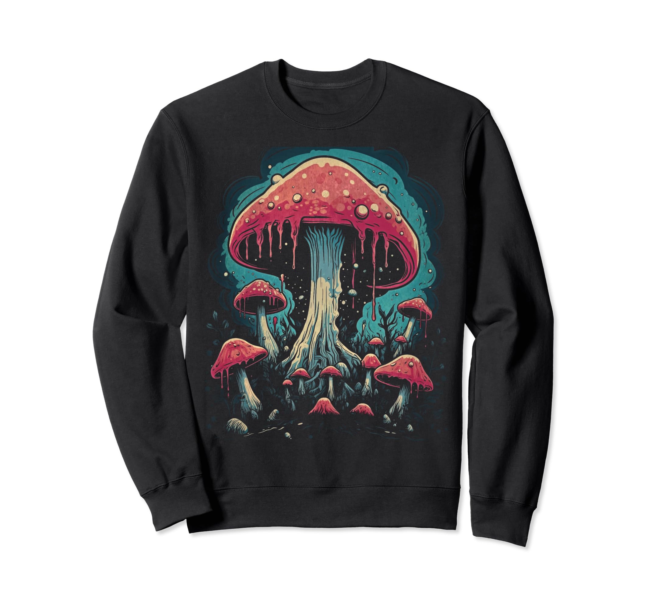 Mushroom 70S 80S Art 82 Sweatshirt - Casual Everyday Wear Unisex - T-Shirt, Sweatshirt, Hoodie