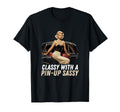 Pin Up Old Car Elegant Pin Up Sassy T-Shirt - Trendy Graphic Unisex - T-Shirt, Sweatshirt, Hoodie
