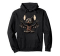 Meditation Bat Yoga Pose Relaxing Animal Hoodie - Custom Art Print Unisex - T-Shirt, Sweatshirt, Hoodie