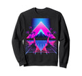Synthwave Pyramid Cyberpunk 80S Sweatshirt - Casual Everyday Wear Unisex - T-Shirt, Sweatshirt, Hoodie