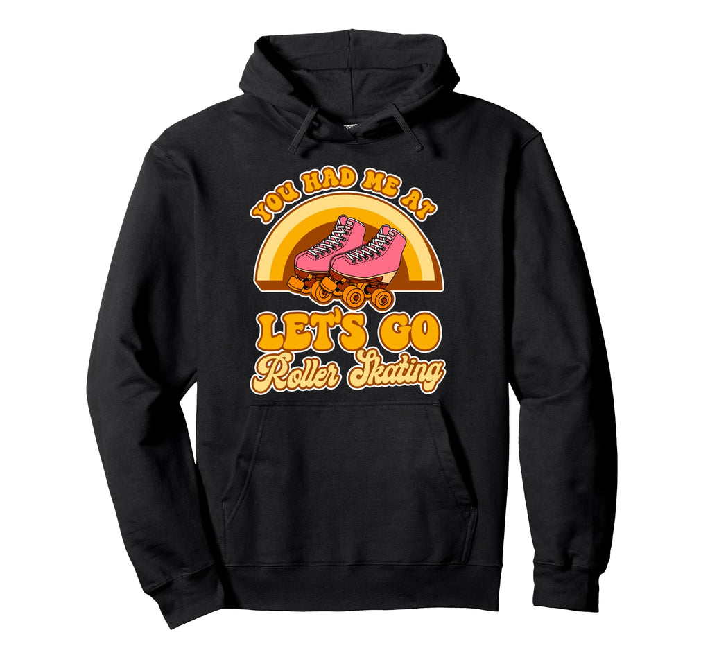 Roller Skating Skate 1970S Hoodie - Minimalist Print for Adults - T-Shirt, Sweatshirt, Hoodie