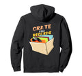 Vinyl Crate And Records Hoodie - Trendy Graphic for Adults - T-Shirt, Sweatshirt, Hoodie