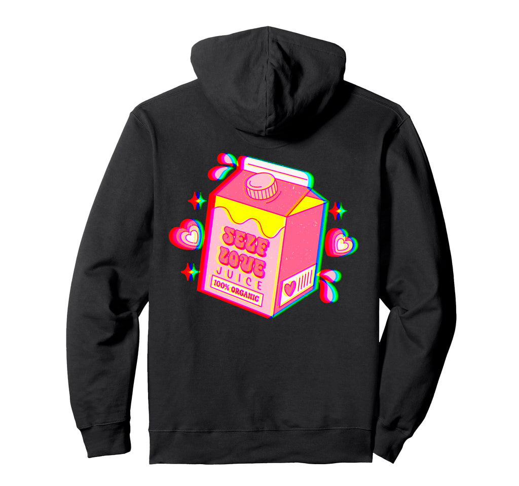 Self Love Juice Anti Valentines Day Care Hoodie - Minimalist Print Unisex - T-Shirt, Sweatshirt, Hoodie