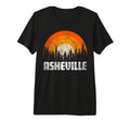 Asheville 70S 80S Tri Blend T-Shirt - Aesthetic Graphic Unisex - T-Shirt, Sweatshirt, Hoodie
