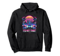 Id Hit That Synthwave Car 80S Funny Hoodie - Aesthetic Graphic Men Women - T-Shirt, Sweatshirt, Hoodie